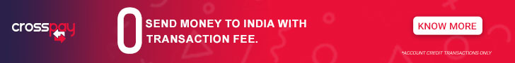 Crosspay money transfer to India